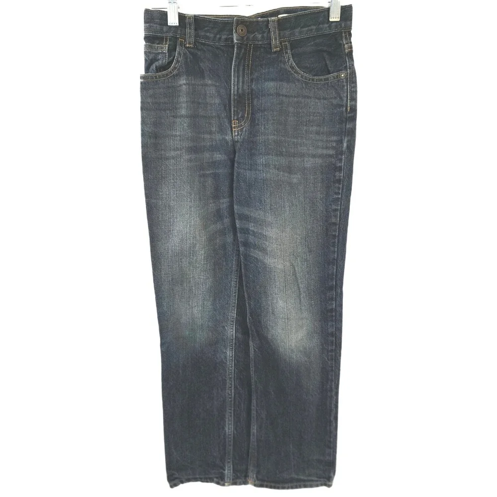 OshKosh Bgosh Boys 10R Classic Blue‎ Jeans Medium Wash Straight Leg Denim 13x23